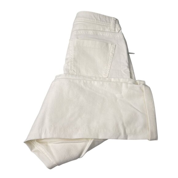 Democracy Ab Solution Stretch Side Zip Boyfriend Jeans White 8.5" Rise Womens‎ 2 - Picture 5 of 12